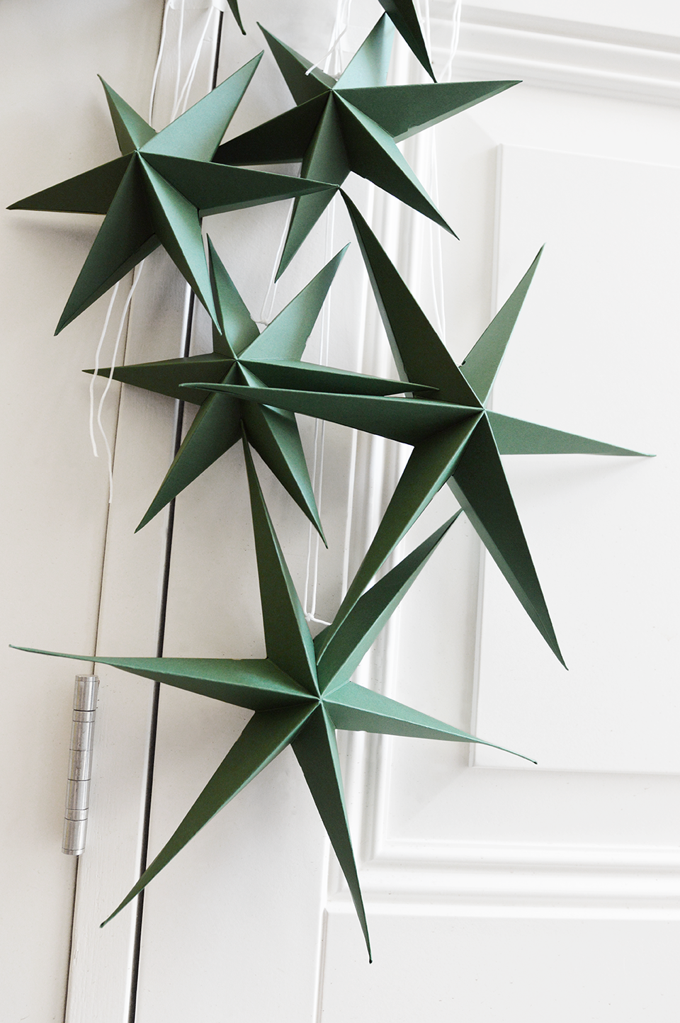 XMAS Green Paper Stars 2er-Set