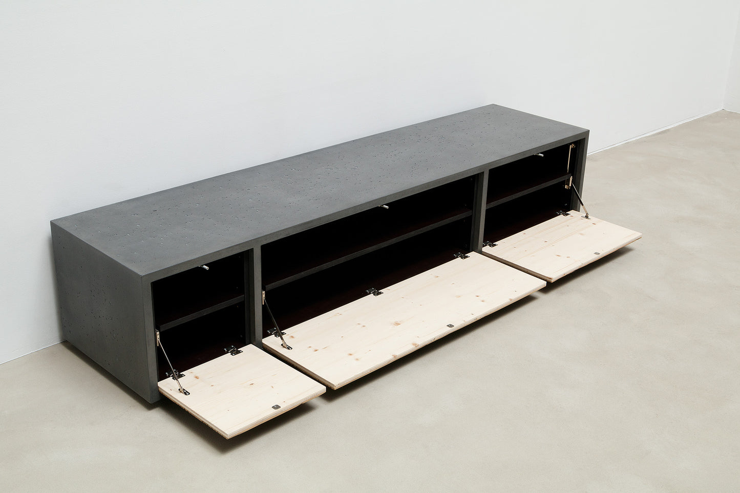 Beton-Lowboard URBAN BOX LAVA WOOD