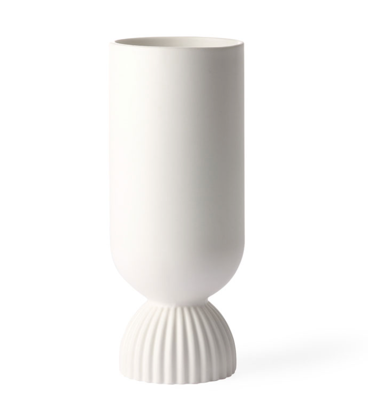 HK living KeramiK Blumenvase gerippt