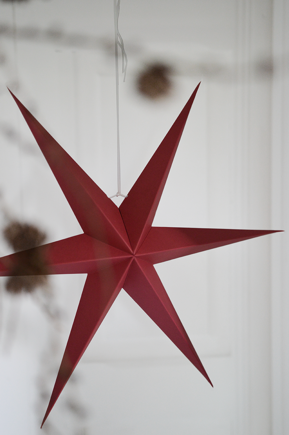 Ruby Red Paper Stars 2-er Set