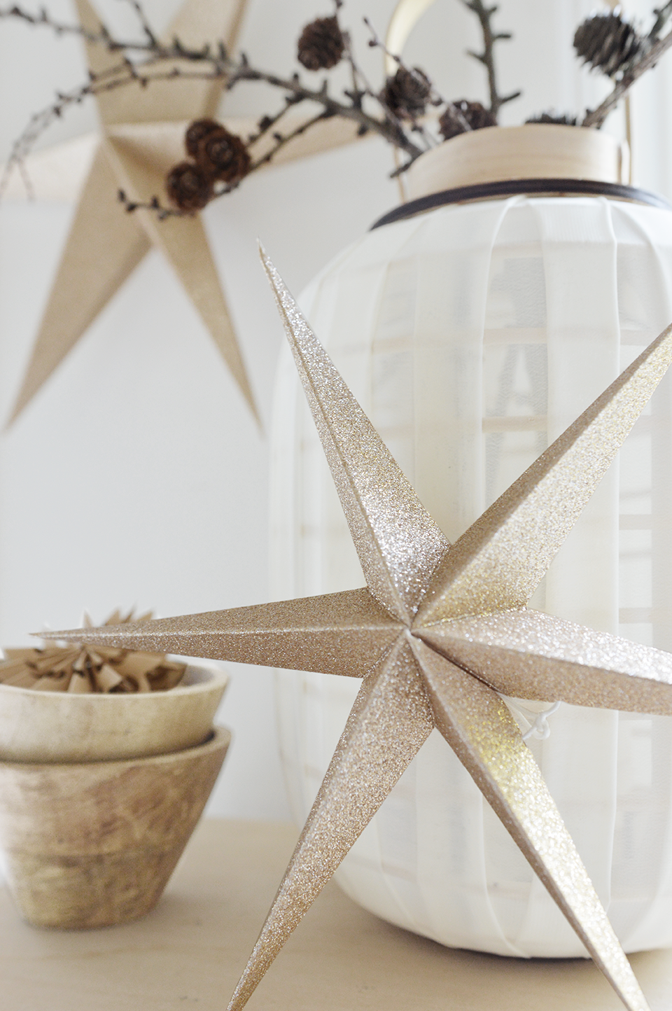 Gold Sparkle Stars 2er-Set