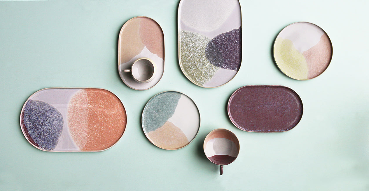 HK living Gallery Ceramics kleiner Teller oval