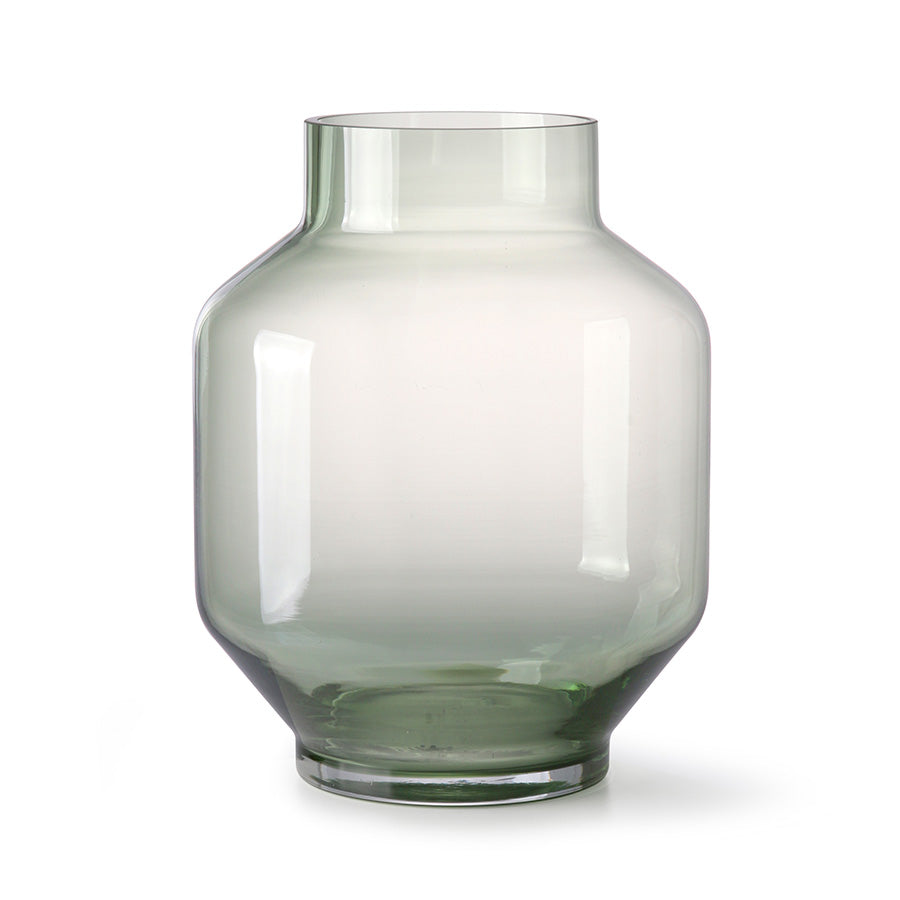 HK living grüne Glas Vase